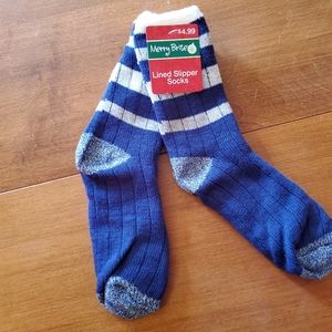 NWT Merry Brite Lined Slipper Socks